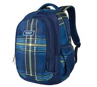 ZAINO BE PACK GRID BLUE GREEN 26322