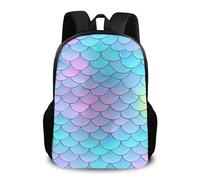 Zaino Beautiful Mermaids Fish Scale Daypack Leggero Backpack Grande Zaini Per Campeggio Escursioni Scuola