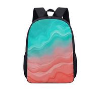 Zaino blu viola a spirale da 43 cm per studenti bambini ragazzi ragazze, arte astratta grafica unica design psichedelico zaino scuola, 02, L, Minimalista