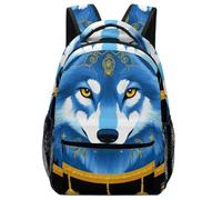 Zaino Boho Totem Native American Wolf Dream Catcher Zaini Leggero Zainetto Resistente Backpack Per Office Viaggio Notebook
