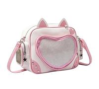 Zaino | Borsa a tracolla multi-scomparto con gatto - zaino leggero per ragazze borsa trasparente | per cancelleria laptop bagagli lavoro scuola università weekend grip picnic campeggio