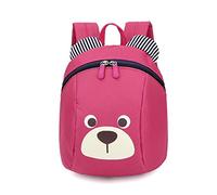 Zaino borsa ultraleggera per bambini, zaino per bambino con imbracature di sicurezza e redini / cinghia di sostegno. rosa Hot Pink