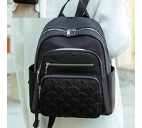 Zaino Borsetta Trapuntato con Cerniera, Zainetto Decorato con Borchie Classico, Borsa Scuola e Porta Libri alla Moda per Donne Stile Preppy Tagli UnicaNylon