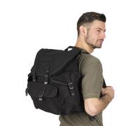 Bw Esercito Zaino Trekking Nero 30 L Esterno Militare Scuola Cotone