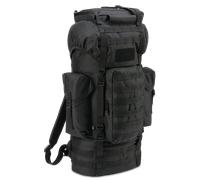 Brandit Molle Battle Zaino, nero, taglia 60l+ per maschi