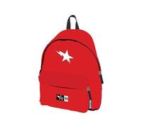 zaino BRIXTON 99 rosso tinta unita 2 tasche americano 30x42x12cm