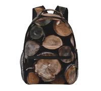 Zaino Brown And Black Wood Logs Daypack Per Notebook | Backpack leggero zaini Trekking Per Computer escursioni Office