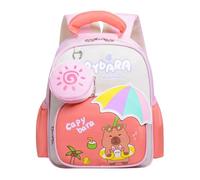 Zaino Capybara - Borsa Per Bambini Ad Alta Capacità In Nylon Per La Scuola Materna, Deposito Giornaliero Con Design Estetico, Pacchetto Bambino Per Scuola, Diploma, Viaggi E Uso All'aperto, 12,6 Polli
