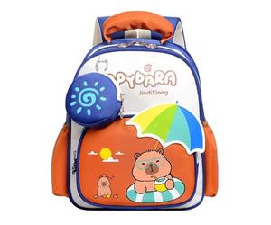 Zaino Capybara Per La Scuola Grande - Zaino Scuola Estetica | Una A Tracolla Per Bottiglia, Libro Cancelleria, Scuola Materna, Viaggi, Snack, Picnic, Compleanno, marrone, Se référer au descriptif