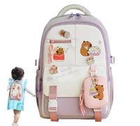 Zaino Capybara - Zaino Capybara Per La Scuola | Borsa Della Scuola Per Bambini Estetica | Daypack Leggero Con Stampa Con Cartoni Animati Per La Collezione Di Conventi Anime Scolastici Travel Daily Dai