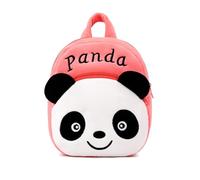 Zaino carino per bambini in peluche a forma di animale, mini borsa da viaggio per asilo nido per neonata 2-6 anni, Panda Rosa, Taglia unica, Zaino