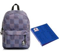 Zaino Carlson Fantasy - Invicta - Blu - Eco Material + Copertina ad Anelli