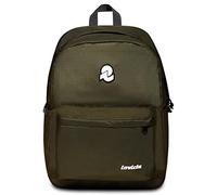 Invicta Zaino Scuola CARLSON, Verde Militare - Tasca Interna, Tasca Porta PC, Tasche Laterali Porta Borraccia - Zaino Viaggio, Zaino Università - Eco Material