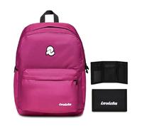 ZAINO CARLSON PLAIN + Invicta Portafoglio A Strappo, Nero, Portafogli a Tre Ante