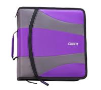 Zaino Case-it The Dual 2.0 con cerniera - Due anelli a D da 2 pollici - Cartella portadocumenti da 5 argomenti - Tasche multiple - Capacit di 80