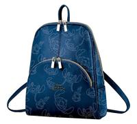 Zaino casual alla moda in ecopelle dal design esclusivo di Stitch | Backpack compatto con stile urbano per uso quotidiano o scolastico