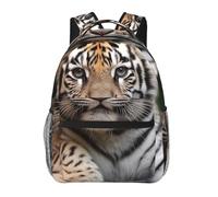 Zaino casual con stampa leopardata, zaino da viaggio, borsa per laptop