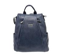 Zaino casual in ecopelle PU sistema antifurto, convertibile in borsa a tracolla con 2 tasche frontali, ideale per il lavoro, l'università... Art.5090-5 Prodotto Originale Coveri (BLU)