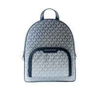 Michael Kors Zaino Tasche MK Jaycee MD PKT Backpack Logo Navy Nuovo