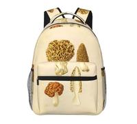 Zaino casual vintage con disegni di funghi, 29 x 40 x 19 cm, zaino per computer portatile, per viaggi, escursionismo, campeggio, palestra