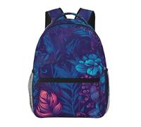 Zaino casual viola con piccola tartaruga, zaino da viaggio per laptop