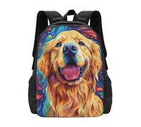 Zaino Colorful Dog Zaino Da Scuola Per Office | Daypack Resistente Zainetto Trekking Per Notebook Outdoor Scuola