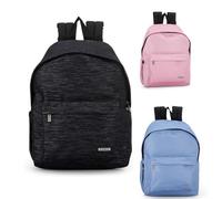 Zaino Comix lurex Americano Special monocolore glitter nero, rosa, azzurro