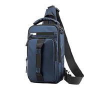 Zaino Compatto Per I Viaggi | | Zaino Da Viaggio Singolo 2 In 1 Per Uomo | Borsa Da Seno Impermeabile Da Uomo | Borsa Per Laptop Da Viaggio Con Porta Di Ricarica USB, blu, Se référer au descriptif