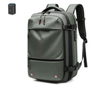 Zaino Con Airbag E A Vuoto, Zaino Espandibile Da 60 L, Compressione A Vuoto For Uomo, Donna, Lavoro, Avventura All'aria Aperta(Green,Air Pump)