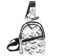 Zaino con cappello da cowboy, cactus, stile western, regolabile, borsa a tracolla per viaggi, escursionismo, Multicolore 18, 11.8x7x1.5in/30x18x4cm