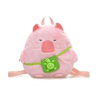 Zaino con cartoni animati per ragazze studentesse zaino ergonomico in peluche morbido borse per libri alla moda zaino da donna per amanti degli anime