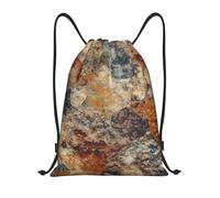 Zaino con Coulisse Abstract Granite Borsa con Coulisse Pieghevole Drawstring Backpack Resistente Sacca da Palestra per Spiaggia Scuola Vacanze