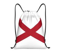 Zaino con Coulisse Alabama Flag Sacca da Palestra Grande capacità Drawstring Backpack Resistente Borsa con Coulisse per Unisex Viaggi Spiaggia