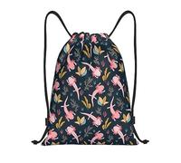 Zaino con Coulisse Axolotl And Sea Weed Sacchetta Sportiva Pieghevole Sacca da Palestra Grande capacità Drawstring Backpack per Spiaggia Viaggi Vacanze