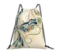Zaino con coulisse Butterfly Boho Vintage Fly String Gym Bag Pull Cinch Sackpack per uomo Donna Sport Yoga Viaggi Nuoto