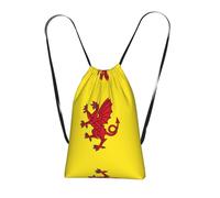 Zaino con coulisse con stampa della bandiera spagnola, borsa da spiaggia riutilizzabile, borsa da palestra e zaino da viaggio, Bandiera della contea di Somerset, One Size