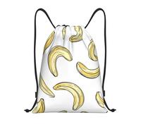 Zaino con Coulisse Cute Banana Pattern Sacca da Palestra Resistente Borsa con Coulisse Pieghevole Sacchetta Sportiva per Scuola Viaggi Unisex