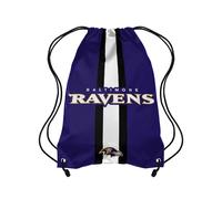 Zaino con coulisse e scritta a righe della squadra NFL dei Baltimore Ravens di FOCO