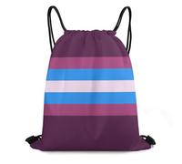 Zaino con Coulisse Elegant LGBT Pride Flag Gender Non Conforming Drawstring Backpack Resistente Sportiva Zainetto Impermeabile Sacca da Palestra per Scuola Unisex Viaggi