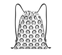 Zaino con Coulisse Funny Siberian Husky Sacchetta Sportiva Impermeabile Sacca da Palestra Leggero Sportiva Zainetto per Viaggi Scuola Spiaggia