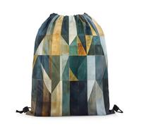 Zaino con Coulisse Geometry Marble Modern Minimalist Lover Irregular Geometric Print Sacca Sportiva Fashion Sacche Sportive Unisex Gym Sack per Escursionismo Scuola Viaggi 36X42CM