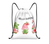 Zaino con Coulisse Hello Summer GNOME Sacca Sportiva Portaoggetti Drawstring Bag Sport Gym Sack per Viaggi Scuola Palestra 36X42CM