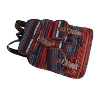 Zaino con coulisse in stile etnico alla moda retrò per donna Borsa a secchiello