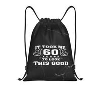 Zaino con Coulisse It Took Me 60 Years To Look This Good Sacca Ginnastica di Grande capacità Multifunzione Coulisse Tasche, per Compleanno, Palestra, Escursionismo, 36x42cm