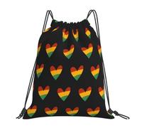 Zaino con Coulisse June-Teenth Freedom Day African American Sacca da Palestra Pieghevole Sportiva Zainetto Leggero Drawstring Backpack per Viaggi Vacanze Spiaggia