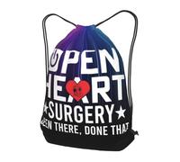Zaino con Coulisse Open- Heart Surgery Been There Done That Sportiva Zainetto Resistente Drawstring Backpack Leggero Sacca da Palestra per Viaggi Spiaggia Scuola
