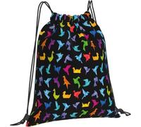 Zaino con Coulisse Origami Bird Art Japan Craft Sacca Ginnastica Multifunzione Impermeabile Coulisse Tasche, per Compleanno, Donna, Arrampicata, 36x42cm