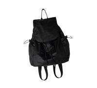 Zaino con coulisse per ragazza stili coreani grande capacità casual zaini da viaggio zaino scuola studente stili coreani coulisse studente scuola preppy, Nero , One Size