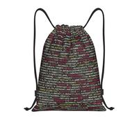 Zaino con Coulisse Programmer Programming Code Sacchetta Sportiva Resistente Sacca da Palestra Grande capacità Borsa con Coulisse per Viaggi Scuola Spiaggia