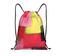 Zaino con Coulisse Rainbow Plaids Pattern Sacca Sportiva Fashion Sacche Sportive Unisex Borsa con Coulisse per Escursionismo Palestra Scuola 36X42CM